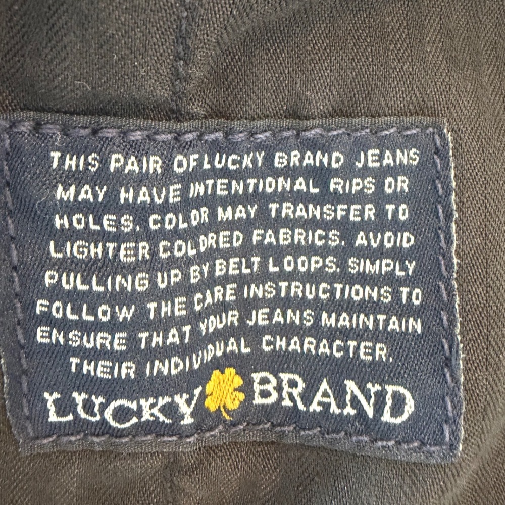 Lucky Brand Adamson Dark Wash Frayed Denim Jacket Moto Zip Womens Size S Small - Picture 9 of 11